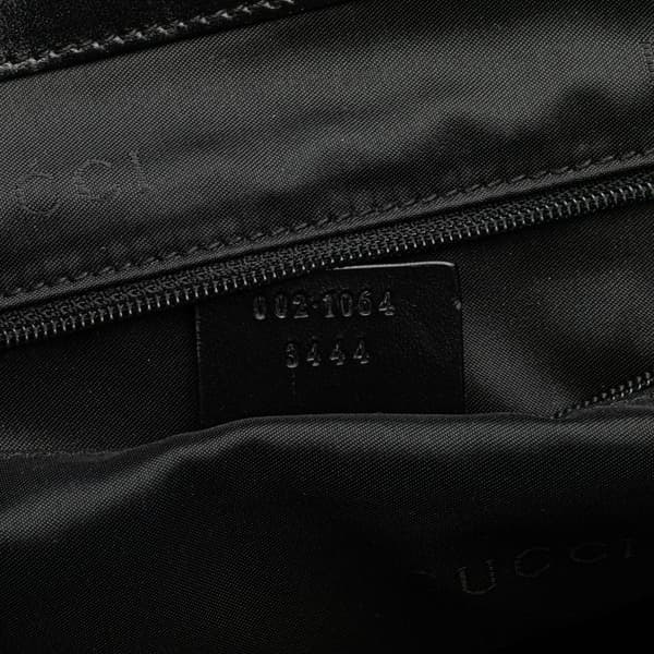 Pre-owned Gucci GG Canvas Jackie Tote Black