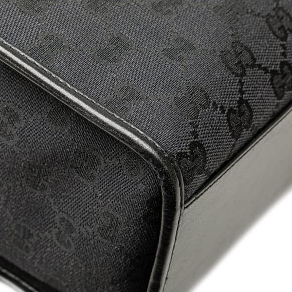 Pre-owned Gucci GG Canvas Jackie Tote Black