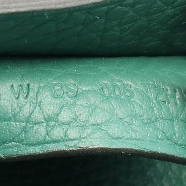 Pre-owned Hermès Clemence Cabasellier 31 Green