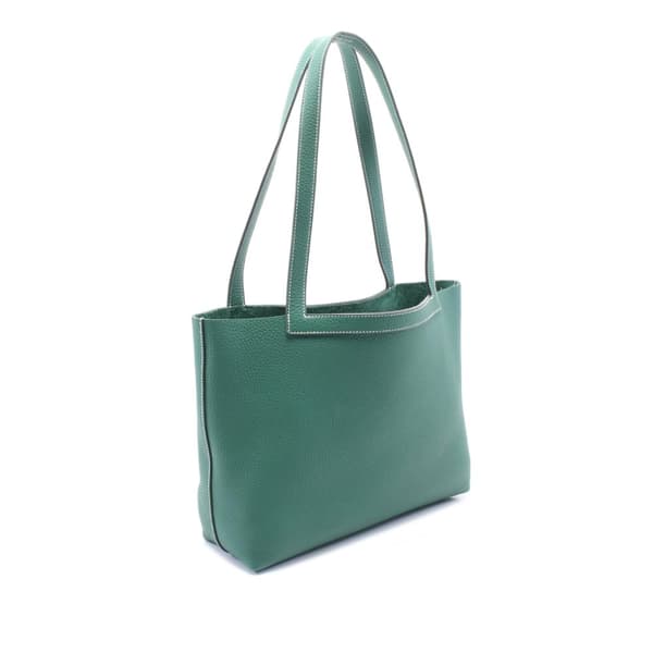 Pre-owned Hermès Clemence Cabasellier 31 Green