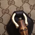 Miniatyrbillede 10 af 10: Pre-owned Gucci GG Canvas Bamboo Diana Tote Brown