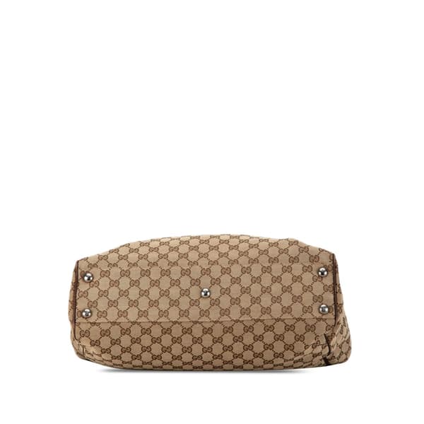 Pre-owned Gucci GG Canvas Tote Brown