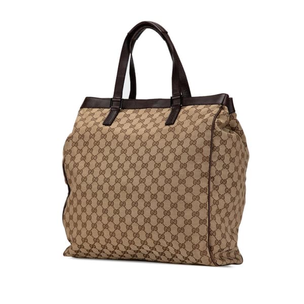 Pre-owned Gucci GG Canvas Tote Brown