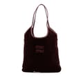 Miniatyrbild 1 av 8: Pre-owned Miu Miu Corduroy Ivy Tote Red