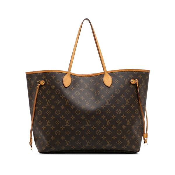 Pre-owned Louis Vuitton Monogram Neverfull GM Brown