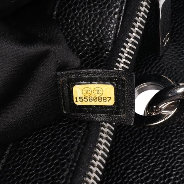 Pre-owned Chanel Caviar Grand Shopping Tote Black
