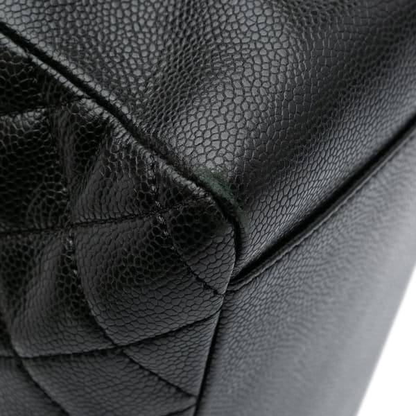 Pre-owned Chanel Caviar Grand Shopping Tote Black