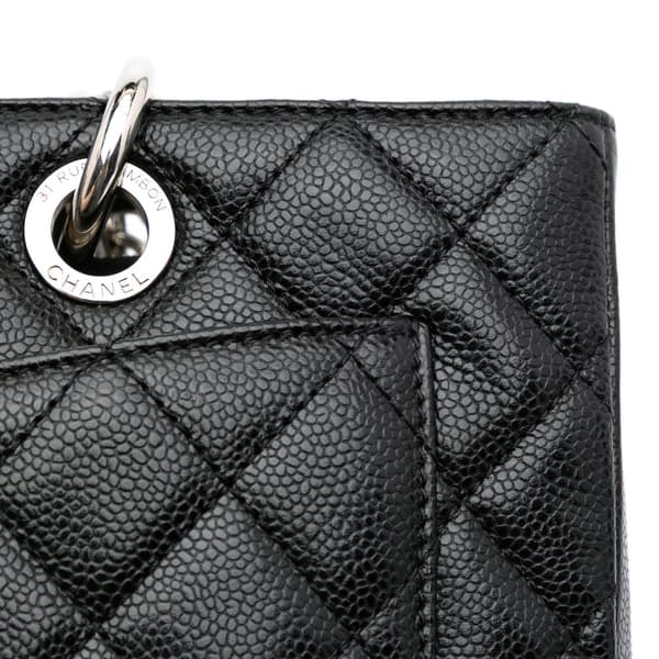 Pre-owned Chanel Caviar Grand Shopping Tote Black