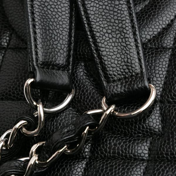 Pre-owned Chanel Caviar Grand Shopping Tote Black