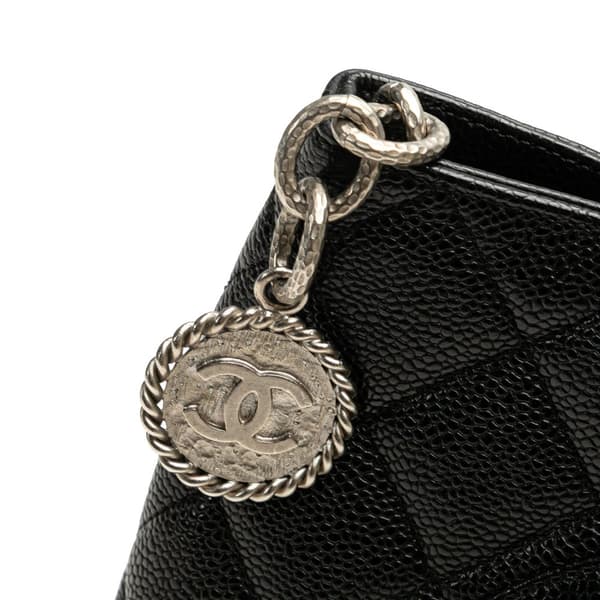 Pre-owned Chanel Caviar Medallion Tote Black