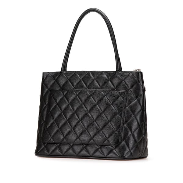 Pre-owned Chanel Caviar Medallion Tote Black