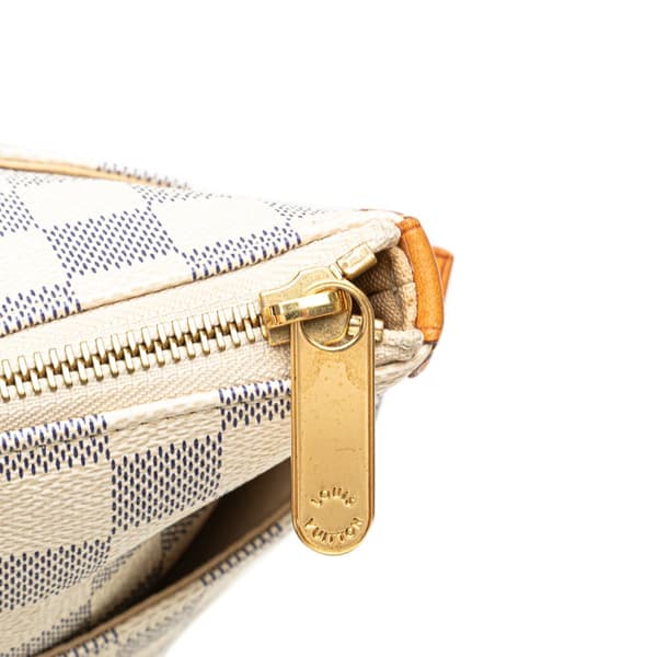 Pre-owned Louis Vuitton Damier Azur Totally PM White