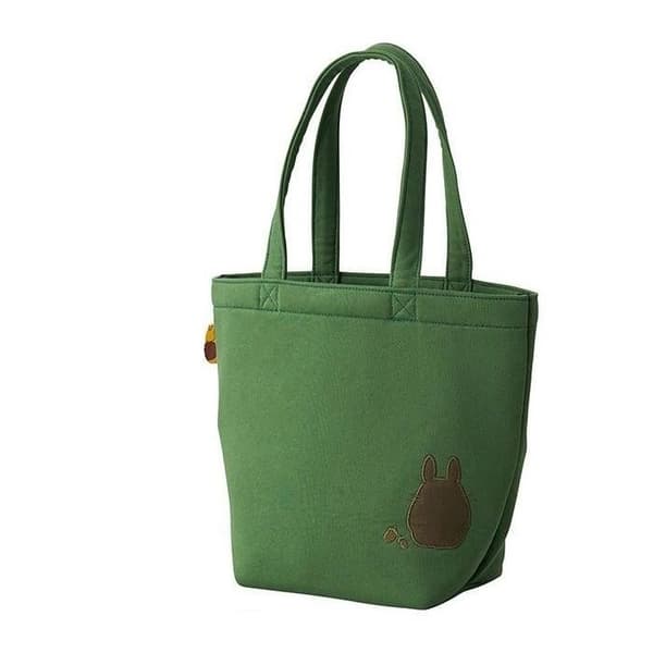 Säck Shopping - MARUSHIN - Totoro Grön av Hösten - Polyester - 26x32x15 cm - Hög Kvalitet