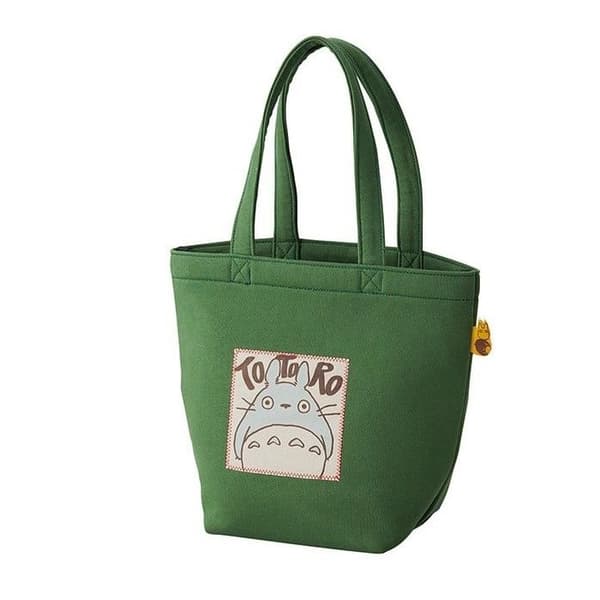 Säck Shopping - MARUSHIN - Totoro Grön av Hösten - Polyester - 26x32x15 cm - Hög Kvalitet