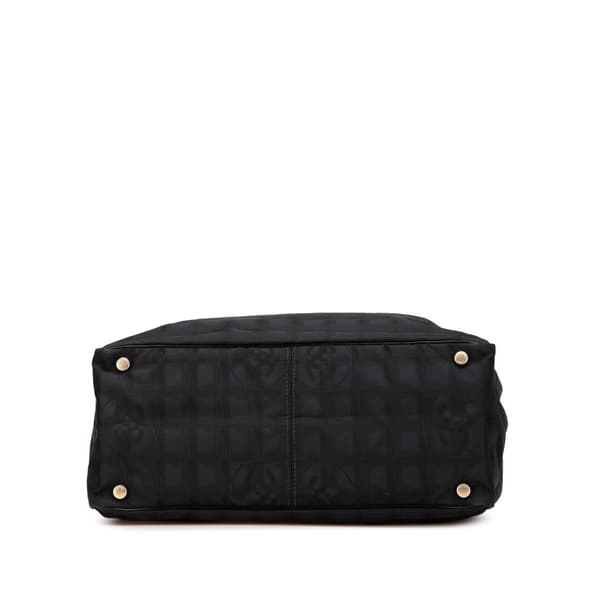 Pre-owned Chanel New Travel Line Nylon Tote Black