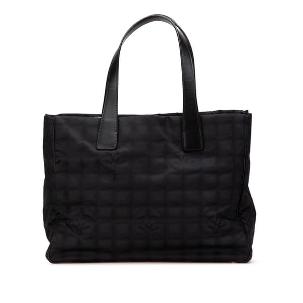 Pre-owned Chanel New Travel Line Nylon Tote Black