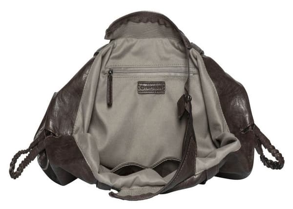Saccoche - TOM TAILOR - Liza Zip Shopper L - Mörkbrun - Dragkedja - För kvinnor