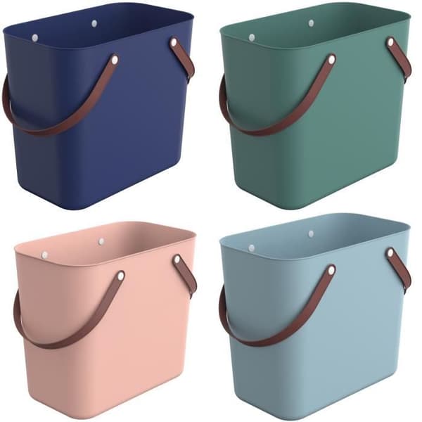 Shoppingväska i plast Rotho Albula Multibag Classic 25l färg rosa