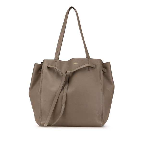 Pre-owned Celine Small Leather Phantom Cabas Tote Brown