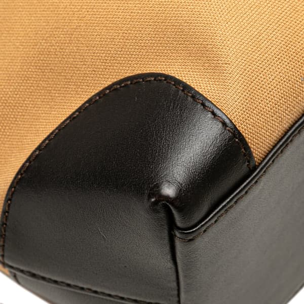 Pre-owned Gucci Canvas Web Tote Brown