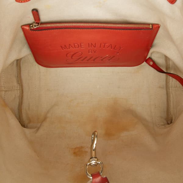 Pre-owned Gucci GG Canvas Craft Tote Brown