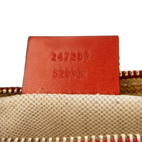 Pre-owned Gucci GG Canvas Craft Tote Brown