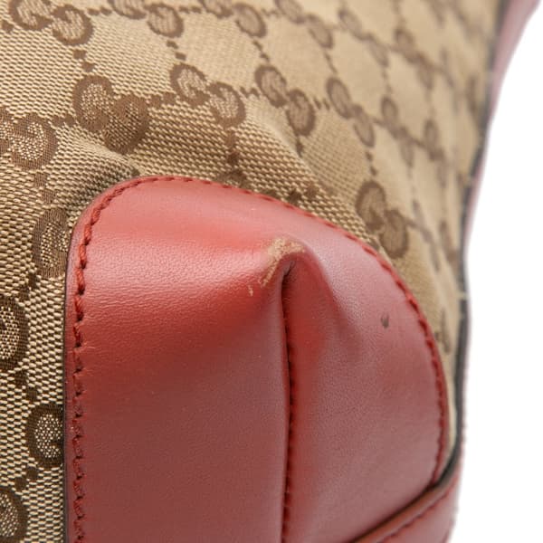 Pre-owned Gucci GG Canvas Craft Tote Brown