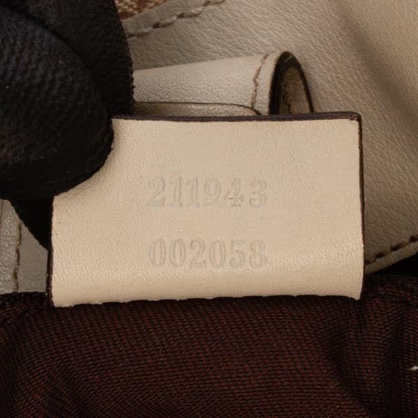 Pre-owned Gucci Large GG Canvas Sukey Tote Brown