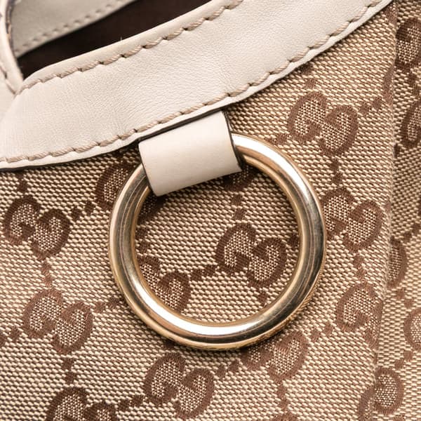 Pre-owned Gucci Large GG Canvas Sukey Tote Brown