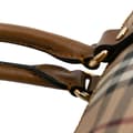 Miniatyrbild 9 av 10: Pre-owned Burberry Medium Haymarket Check Coated Canvas Tote Brown