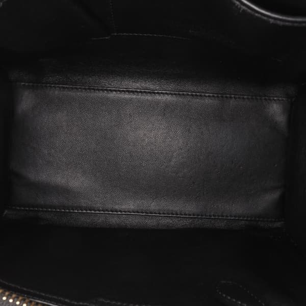 Pre-owned Celine Micro Tricolor Luggage Tote Red