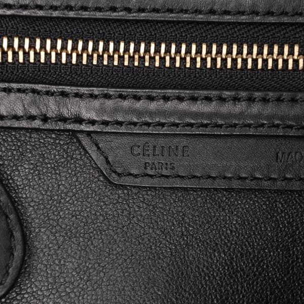 Pre-owned Celine Micro Tricolor Luggage Tote Red