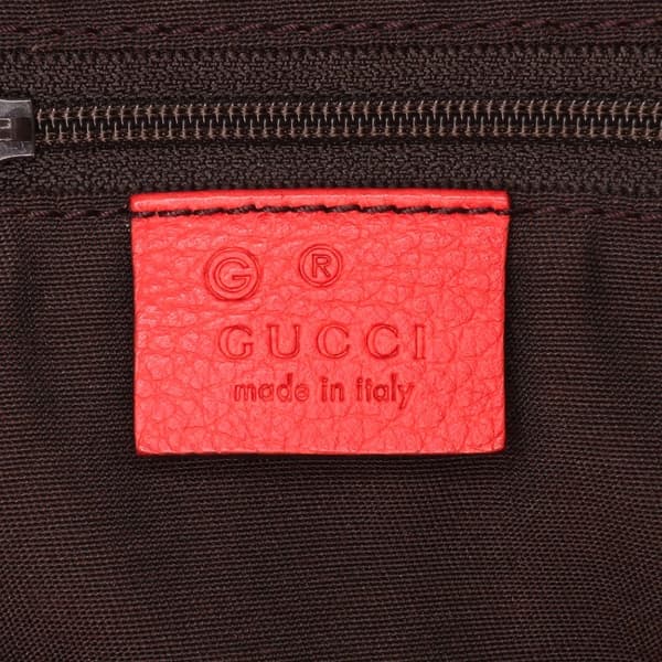 Pre-owned Gucci Calfskin Abbey D Ring Tote Red