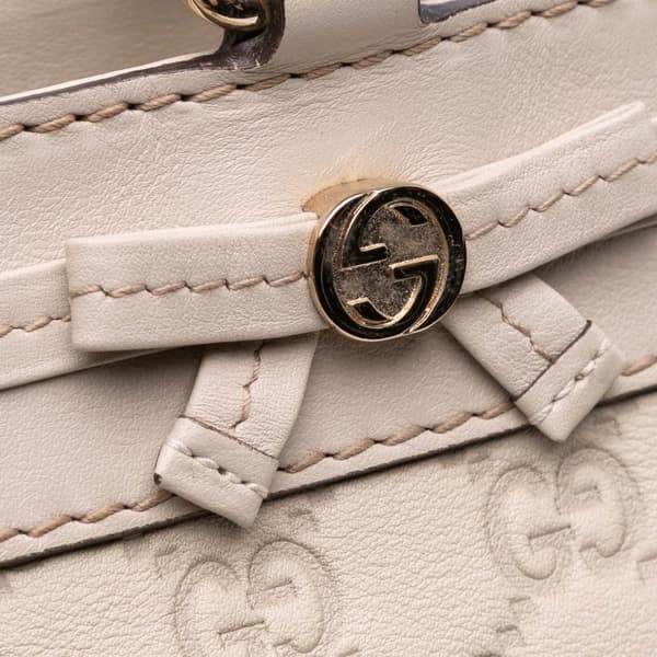 Pre-owned Gucci Guccissima Mayfair Tote Brown