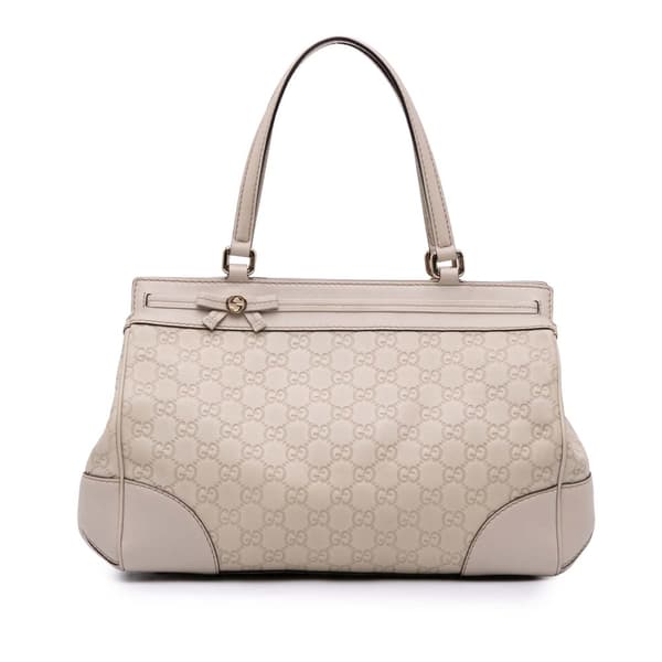Pre-owned Gucci Guccissima Mayfair Tote Brown