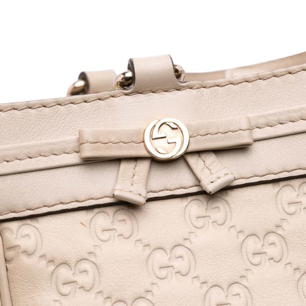 Pre-owned Gucci Guccissima Mayfair Tote Brown