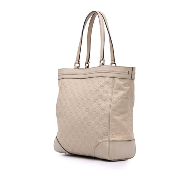 Pre-owned Gucci Guccissima Mayfair Tote Brown