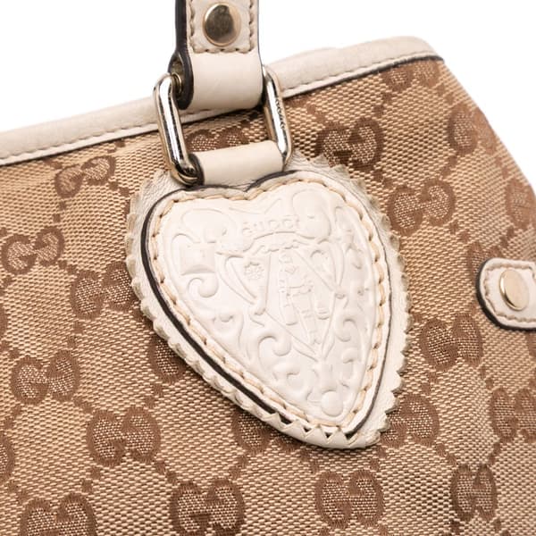 Pre-owned Gucci Small GG Canvas Tribeca Tote Brown