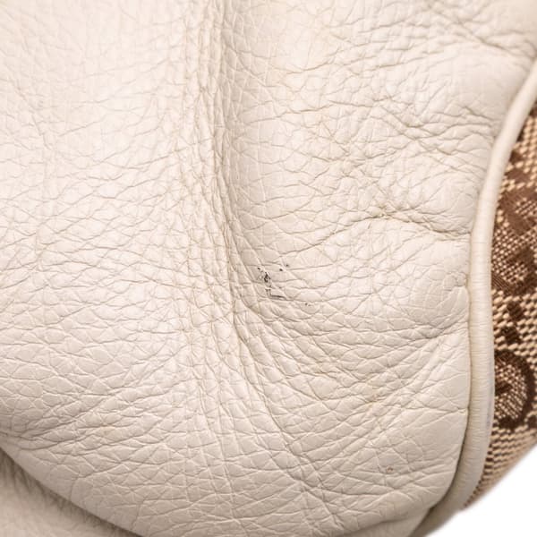 Pre-owned Gucci Small GG Canvas Tribeca Tote Brown