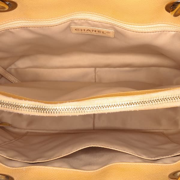Pre-owned Chanel Caviar Grand Shopping Tote Brown