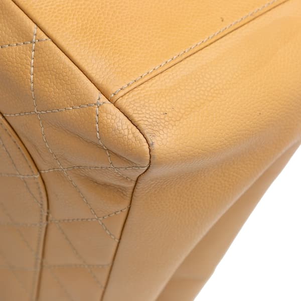 Pre-owned Chanel Caviar Grand Shopping Tote Brown