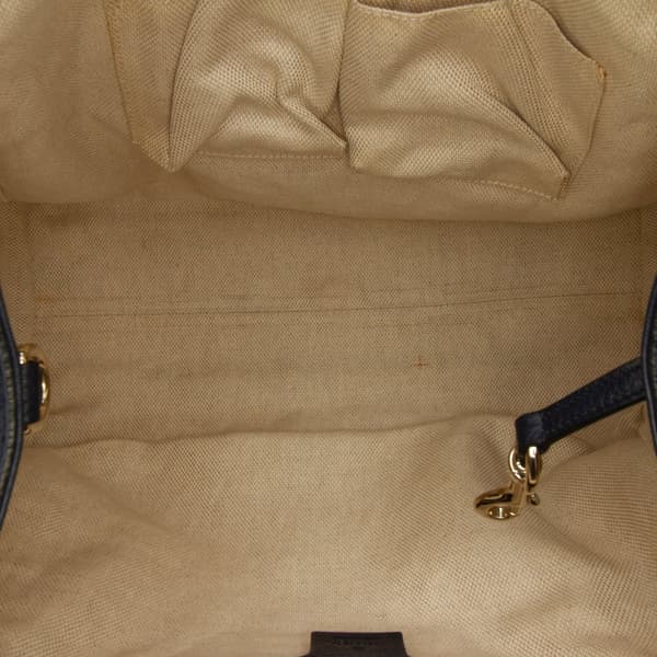Pre-owned Gucci Medium Leather Soho Cellarius Tote Black