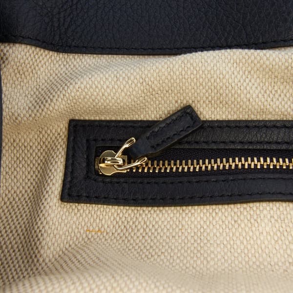 Pre-owned Gucci Medium Leather Soho Cellarius Tote Black