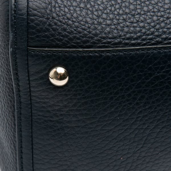 Pre-owned Gucci Medium Leather Soho Cellarius Tote Black