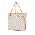 Miniatyrbilde 2 av 10: Pre-owned Louis Vuitton Damier Azur Neverfull MM White