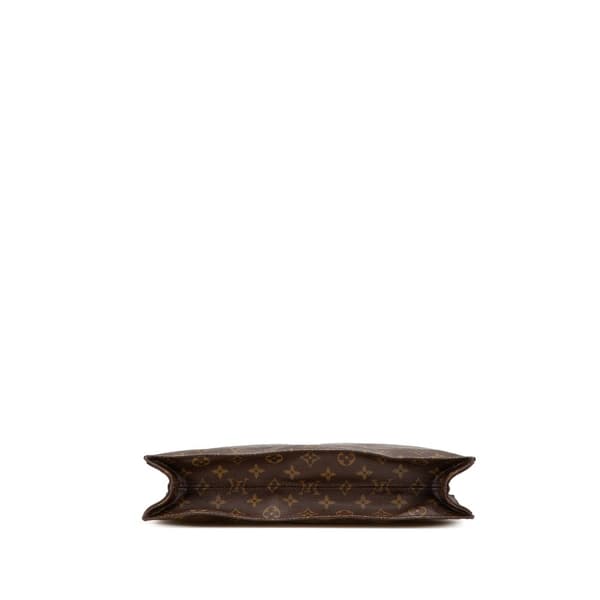 Pre-owned Louis Vuitton Monogram Sac Plat Brown