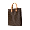 Miniatyrbilde 2 av 10: Pre-owned Louis Vuitton Monogram Sac Plat Brown