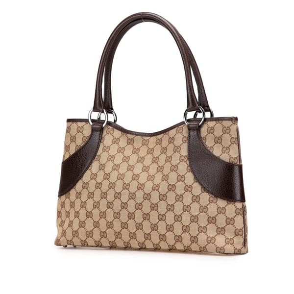 Pre-owned Gucci GG Canvas Tote Brown