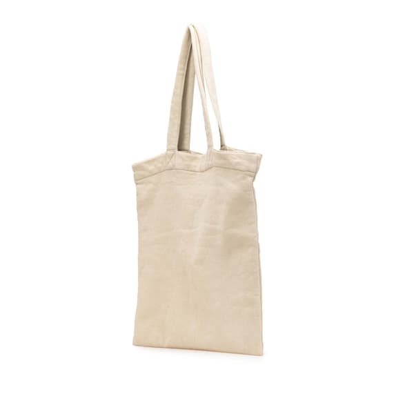 Pre-owned Saint Laurent Fleece Embroidered Logo Tote Brown