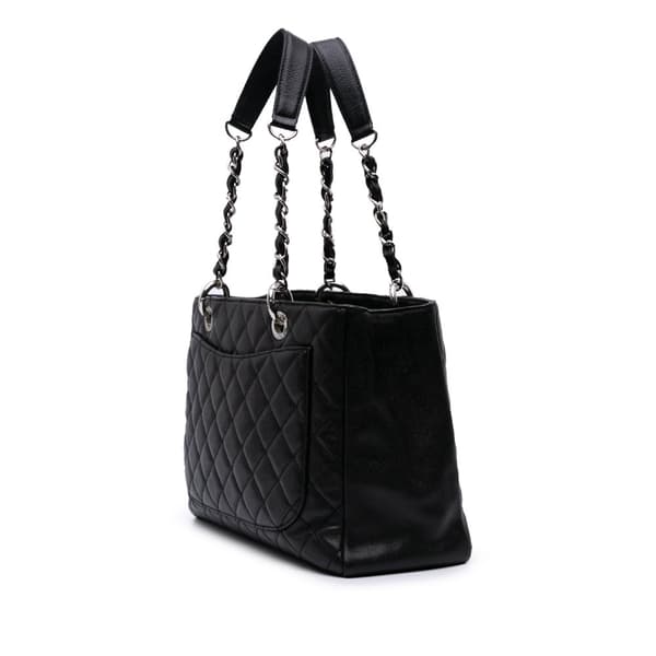 Pre-owned Chanel Caviar Grand Shopping Tote Black